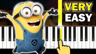 MINIONS - Banana Song - VERY EASY Piano tutorial
