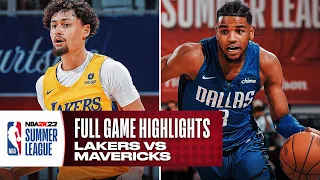 LAKERS vs MAVERICKS | NBA SUMMER LEAGUE | FULL GAME HIGHLIGHTS