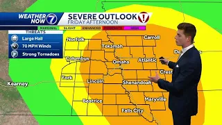 Thursday, April 25th: Multiple rounds of storms