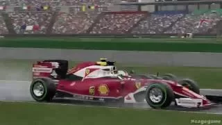 F1 2016 Gameplay - Light Rain - Germany / Vettel / Ferrari