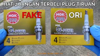 CARA NAK BEZAKAN SPARK PLUG ORI VS FAKE