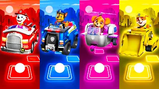 Paw Patrol Cars Marshall - Chase - Skye - Rubble | Tiles Hop EDM Rush