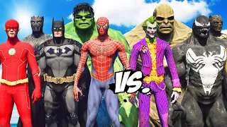 TEAM SUPERHERO VS TEAM SUPERVILLAIN - SUPER EPIC BATTLE