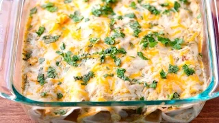 Easy Green Chile Chicken Enchiladas Recipe