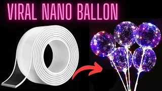 How to make Nano Tape ballon|Diy Nano tape bubble|Nano tape balloon without hair dryer