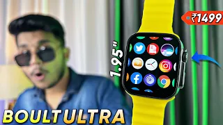 ₹1500 Sasti Apple Watch Ultra on Flipkart⚡️|| Boult Crown With 1.95” INFINITE Display🔥|| Games😯||