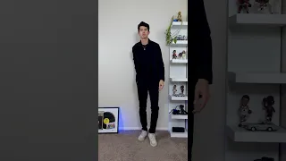 All Black Spring Outfit Idea For Skinny Guys