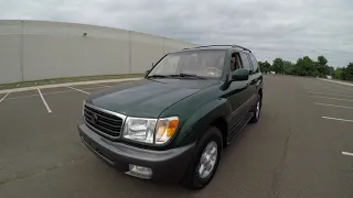 4K Review 1999 Toyota Land Cruiser FJ100 Diff Lock Virtual Test-Drive & Walk-around