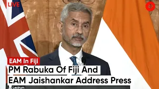 LIVE: External Affairs Minister Dr. S Jaishankar And Fiji PM Rabuka Address Press Conference