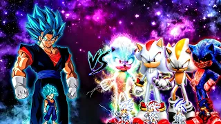 Vegito SSB V4 OP (New) VS Sonic Chaos OP, Shadow OP, Sonic exe OP & Seelkadoom V2 OP in Mugen🤩