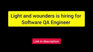 Software testing jobs for Freshers