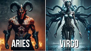 Zodiac Signs as Super Villains | Created with AI