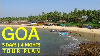 Goa tourist places | Goa tour plan | Goa travel guide | 5 days itinerary for Goa