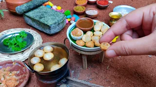 Miniature Pani Puri | Golgappa Recipe | Mini Puchka | Rini's Miniature |