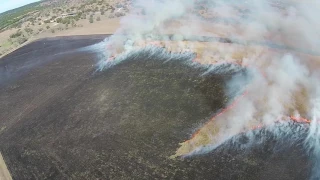 Burning Hay Fields with Phantom 2 Vision Plus