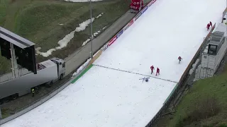 Norway's Kvandal crashes at Hinzenbach World Cup ski jumping event