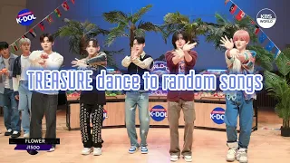 TREASURE dance to Random songs ( Flower,  SEVEN)