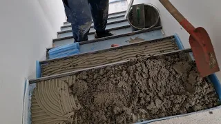 FROM ZERO TO THE FINEST DETAIL! How to Install Stair Ceramic Flooring?Detailed and audio explanation