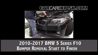 How to Remove the Bumper on a 2010-2017 BMW 5 Series F10