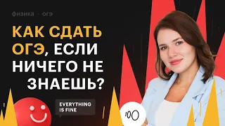 Как сдать ОГЭ по физике, если ничего не знаешь?