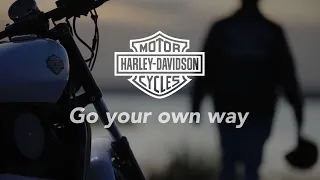 Spec commercial of Harley Davidson motorbike