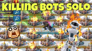 Lords Mobile - How to get 100m kills in few minutes? KILLING BOTS with T3. SOLO