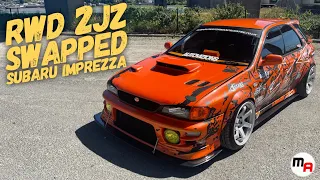 CRAZY 600BHP 2JZ SWAPPED RWD SUBARU IMPREZZA - PULLED OVER BY THE POLICE