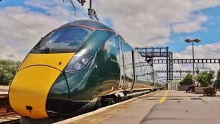 GWR Class 800 004 IEP passes Didcot Parkway *HD*