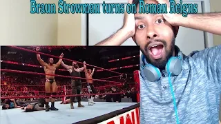 Braun Strowman turns on Roman Reigns during tag team main event: Raw, Aug. 27, 2018(REACTION)