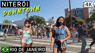 Walking in Niterói, Downtown 🇧🇷 | Rio de Janeiro, Brazil | 【4K】 2021