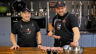 Как приготовить вкусный ШАШЛЫК из свиной шеи❗️рецепт от @maestro-bbq,готовим на гриле WEBER.