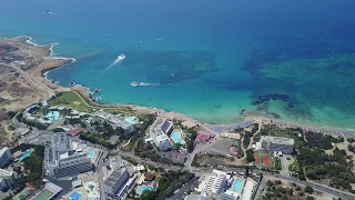 Айя-Напа Кипр,Ayia Napa Cyprus. Aerial photography.Видео съемка с квадрокоптера.