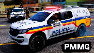 PERSEGUIÇÃO na MADRUGADA TÁTICO MÓVEL PMMG🚔 | GTA 5 POLICIAL