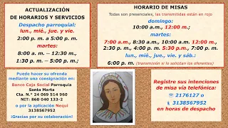 Celebración eucarística (16-feb.-2021 12:00 m.)