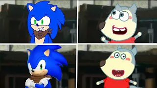 Sonic The Hedgehog Movie - SONIC BOOM Vs Wolfoo Uh Meow All Designs Compilation