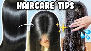 HOW TO GET HEALTHY HAIR AT HOME | Hair Care Routine for Healthy & Beautiful Hair ✨