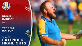 Brian Harman vs Tyrrell Hatton Extended Highlights | 2023 Ryder Cup