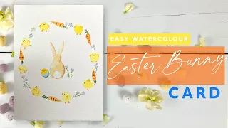 Easter Bunny Easy Watercolour Card