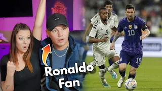 Ronaldo Fan Reacts to Lionel Messi Impossible Moments