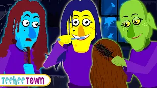 Midnight Magic: This Is The Way We Brush Song + Spooky Halloween Songs For Kids | TeeheeTown