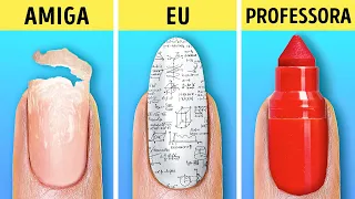 TRUQUES ESCOLARES ENGRAÇADOS E ÚTEIS || Coleção de Dicas Escolares e de Desenhos, por 123 GO Like!