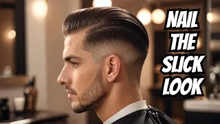 Longer Slick Back Haircut Tutorial - TheSalonGuy