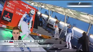 Timi Zajc 161,5m HILL RECORD FALL Willingen 2023