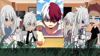 Past Todoroki family react to their future (Shoto, Fuyumi, Natsuo, Touya/Dabi)