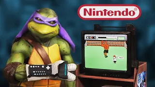 When Donatello Used a Power Glove to Play Mike Tyson's Punch-Out on the NES!