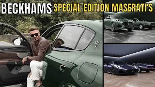 Maserati Grecale in Verde Royale and MC20 In Night Interaction Designed By David Beckham