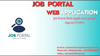Job Portal Management Web Application project Asp.net C#