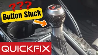QuickFix | Audi Shift Knob Button Stuck?? Here's the Fix!