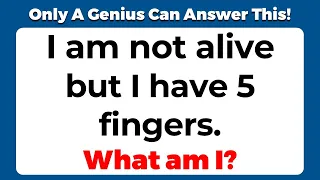 ONLY A GENIUS CAN ANSWER THESE 10 TRICKY RIDDLES | Riddles Quiz - Part 25