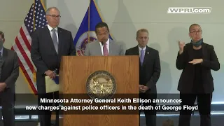 VIDEO NOW: Minnesota AG announces new charges against police officers in the death of George Floyd